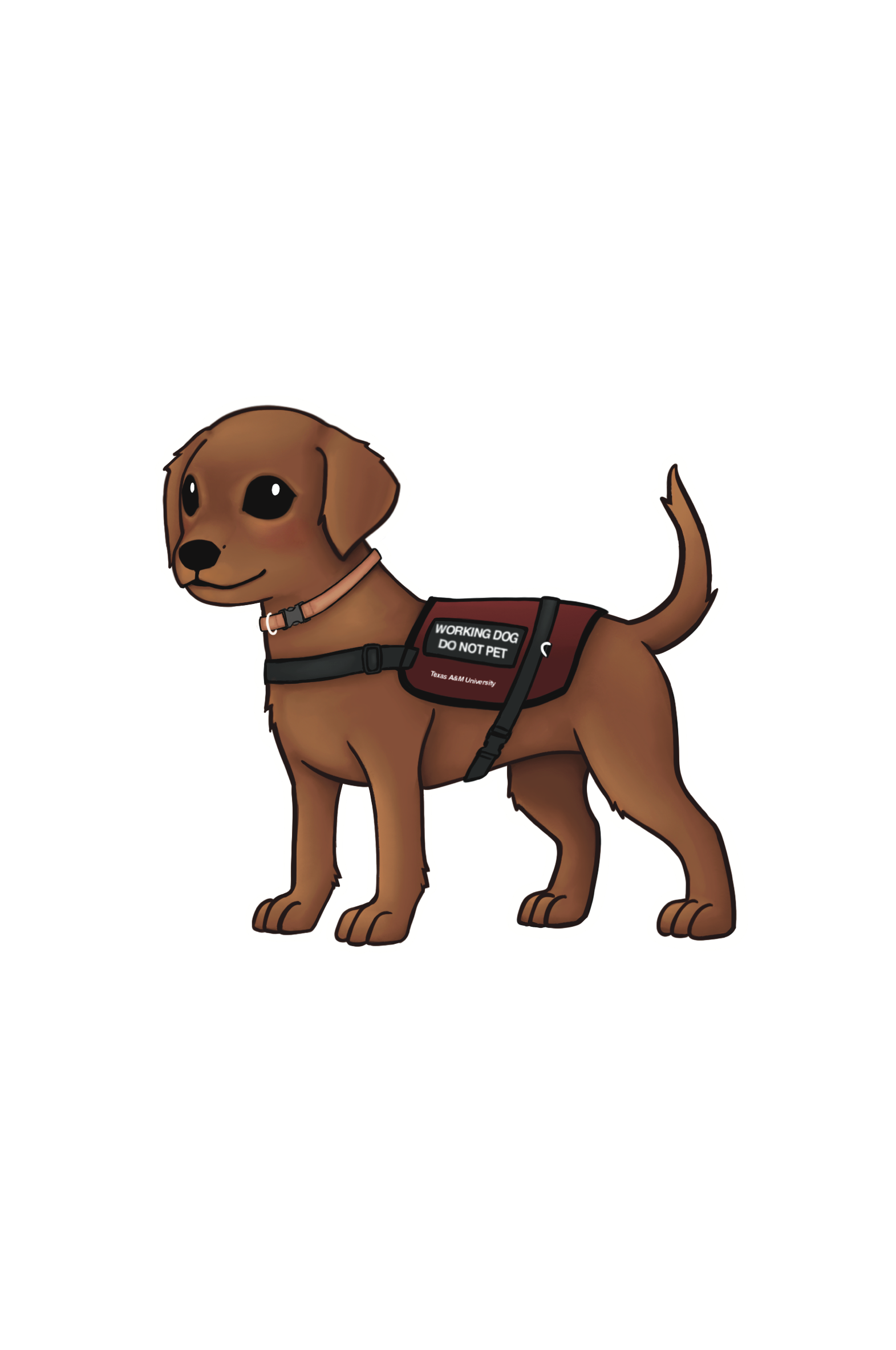 AGS Standing Dog Sticker